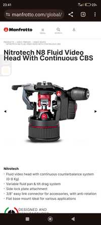 Głowica Video Manfrotto Nitrotech 608