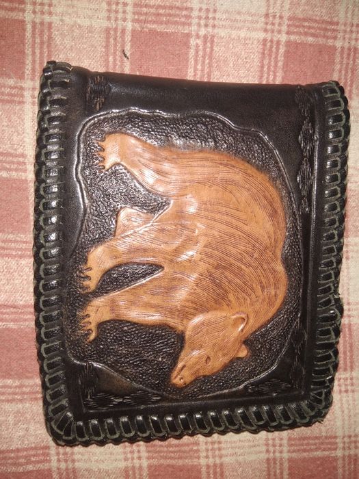 Шкіряний гаманець ручної роботи
