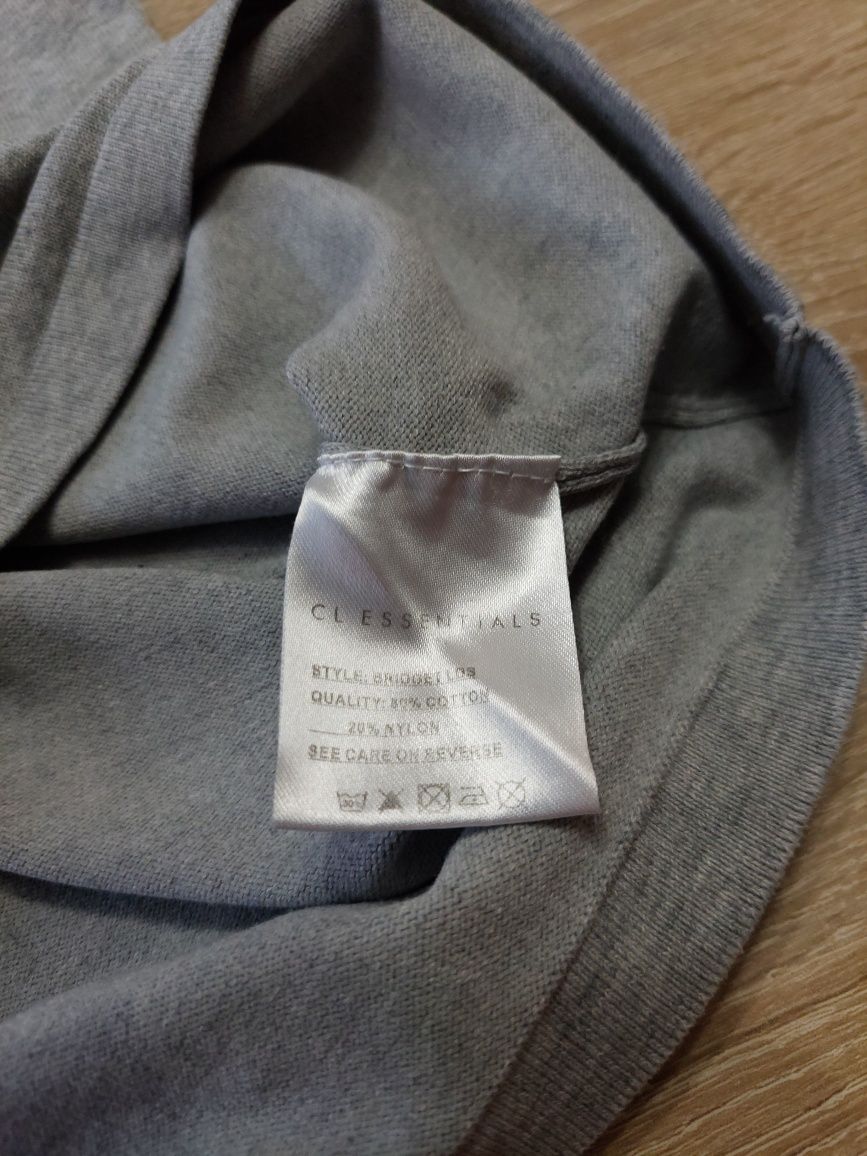 Sweter szary z golfem