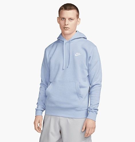 Оригінальна чоловіча худі Nike SPORTSWEAR CLUB FLEECE LIGHT BLUE BV265