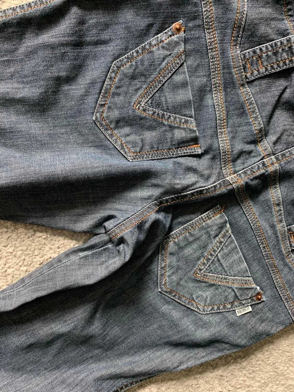 Rybaczki ciążowe 36 S elastyczne dżinsowe jeans spodenki SUPER!