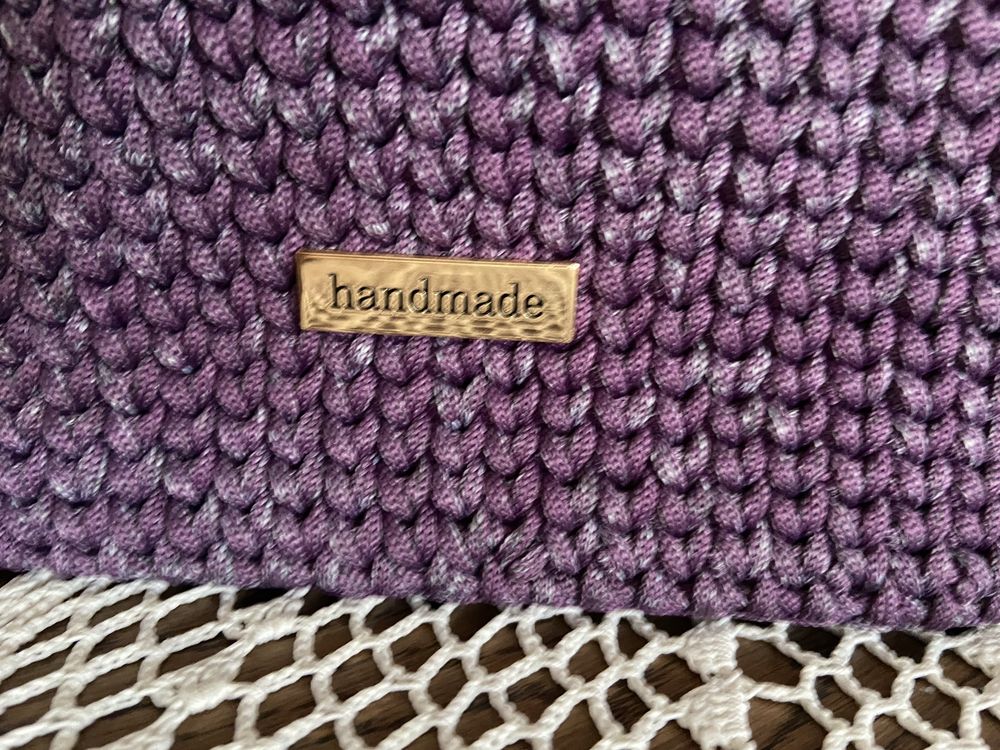 Handmade torebka z przędzy poliestrowej