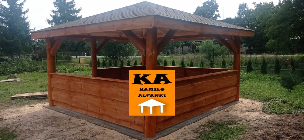 Altanka z bala Altana Altanki Altany Ogrodowa
