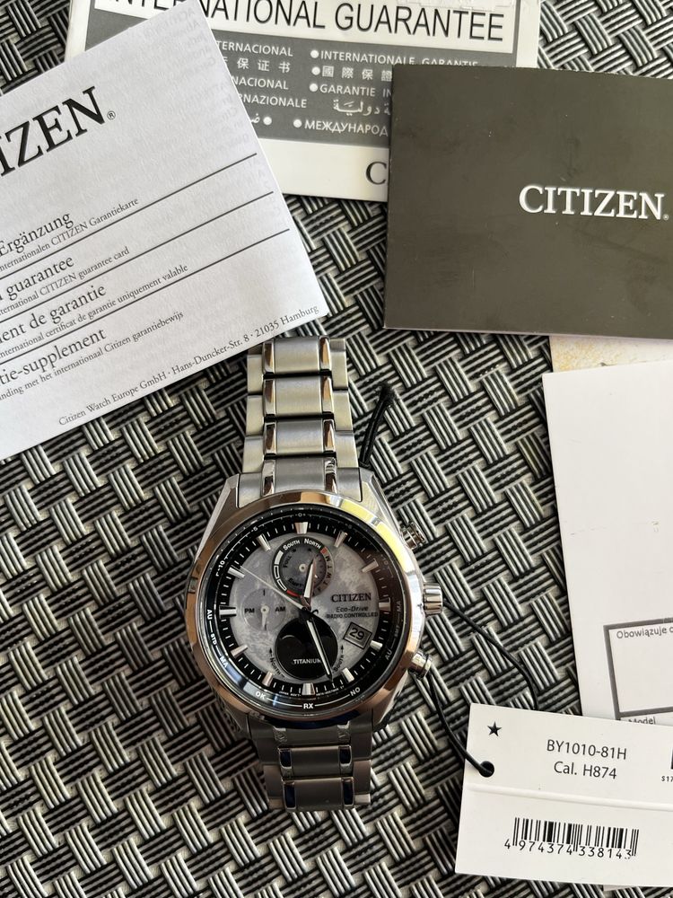 Citizen Tsuki Yomi Radio Controlled Titanium Moonphase