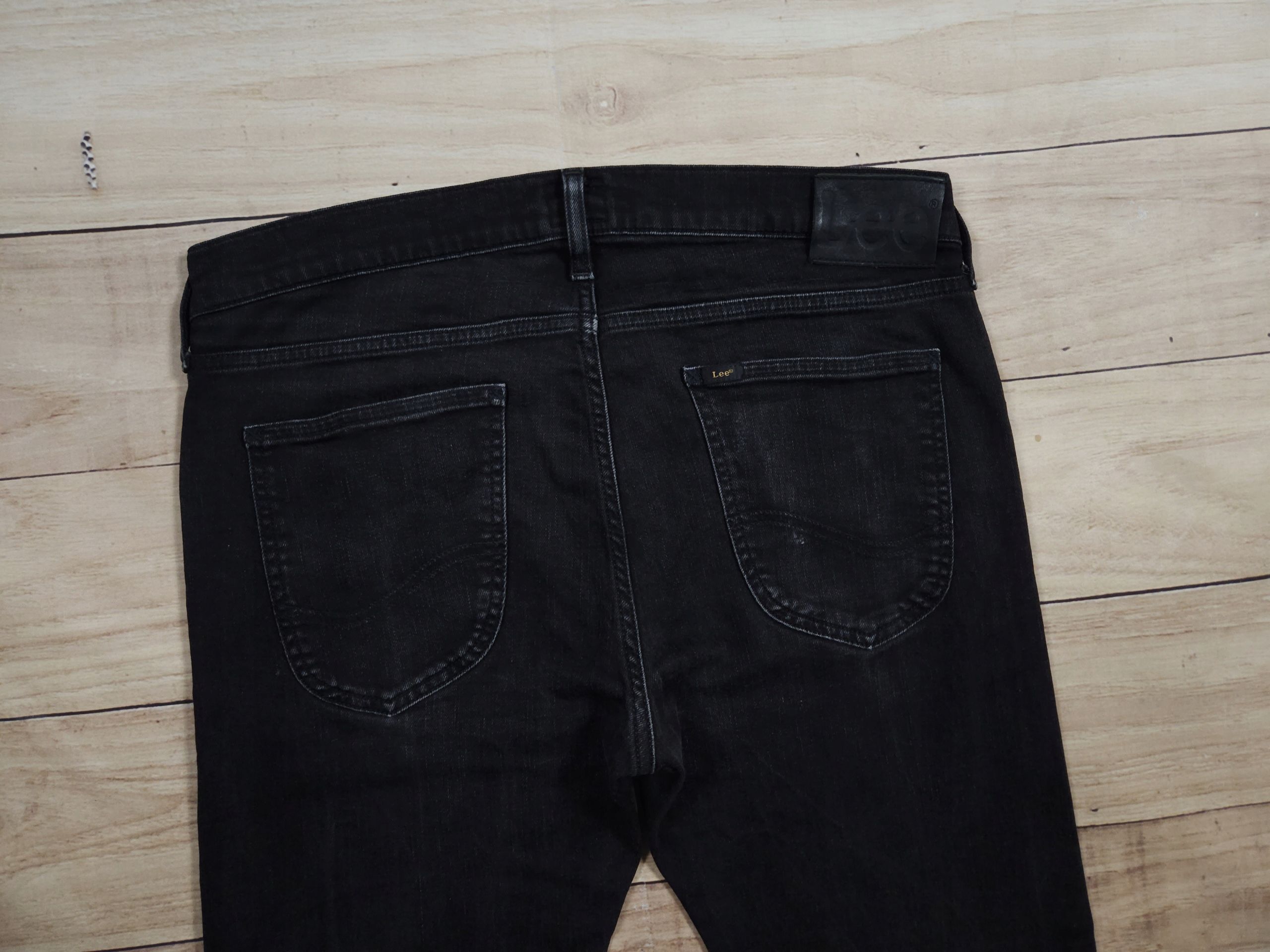 LEE Luke Spodnie Jeans Męskie Czarne r. 34/32
