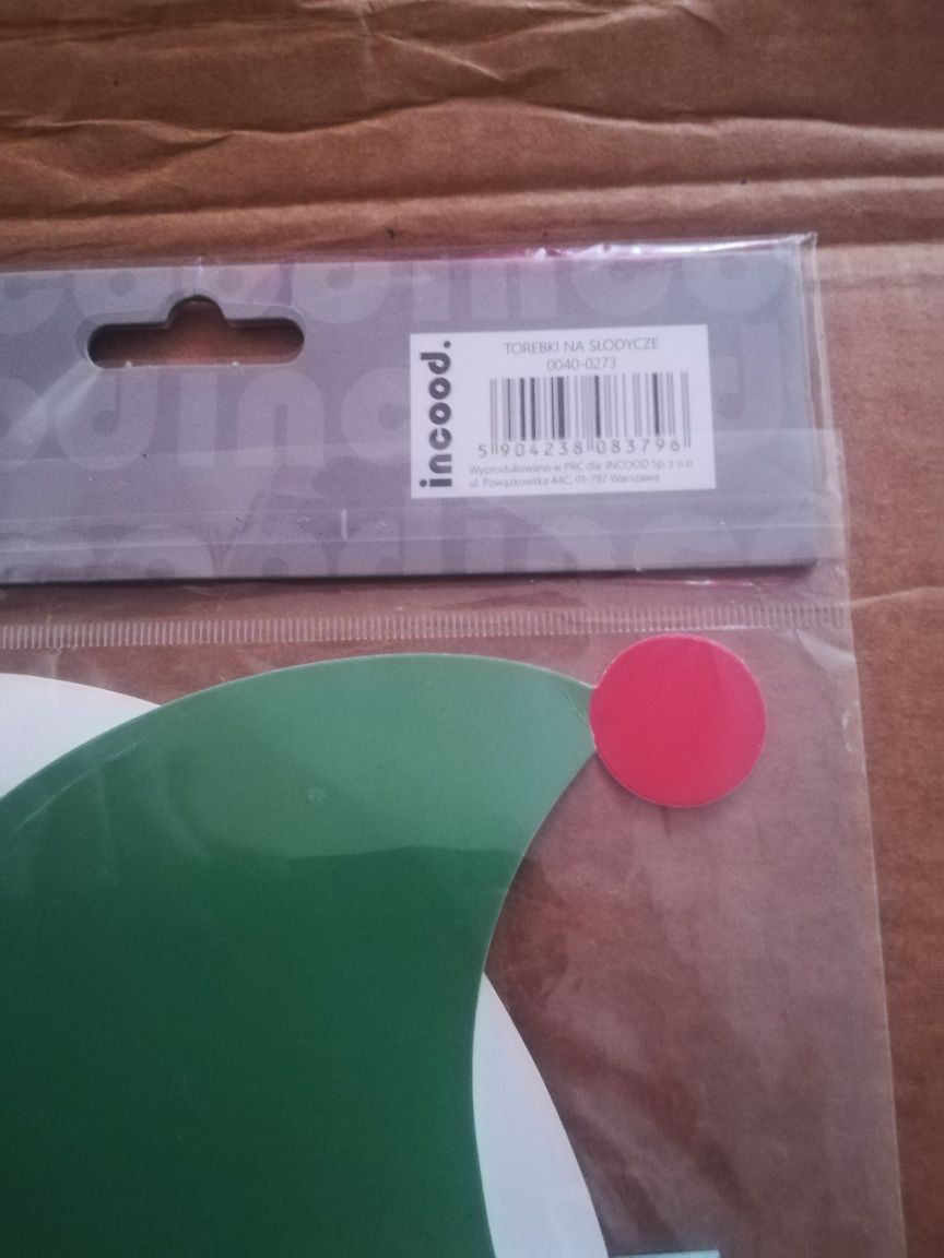 Torba papierowa na słodycze skrzat nowe