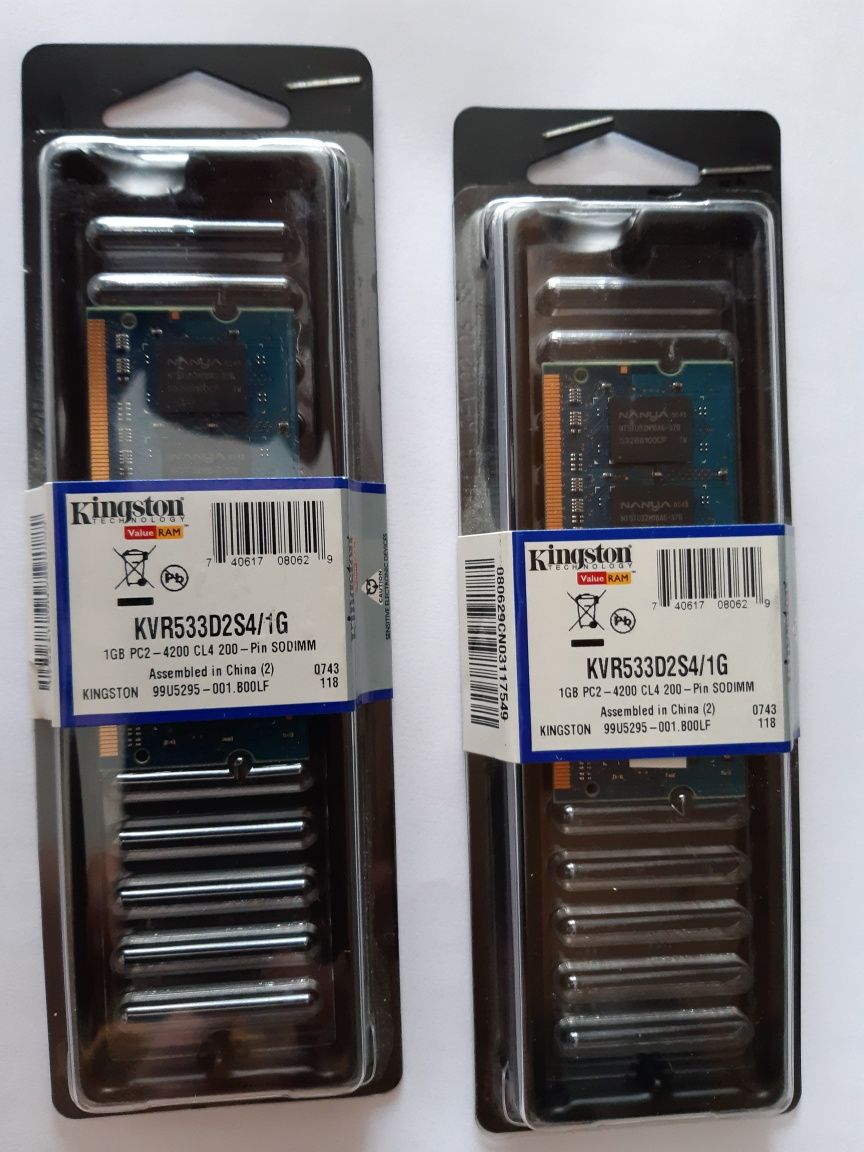 Memorias RAM DDR2 1+1 gb