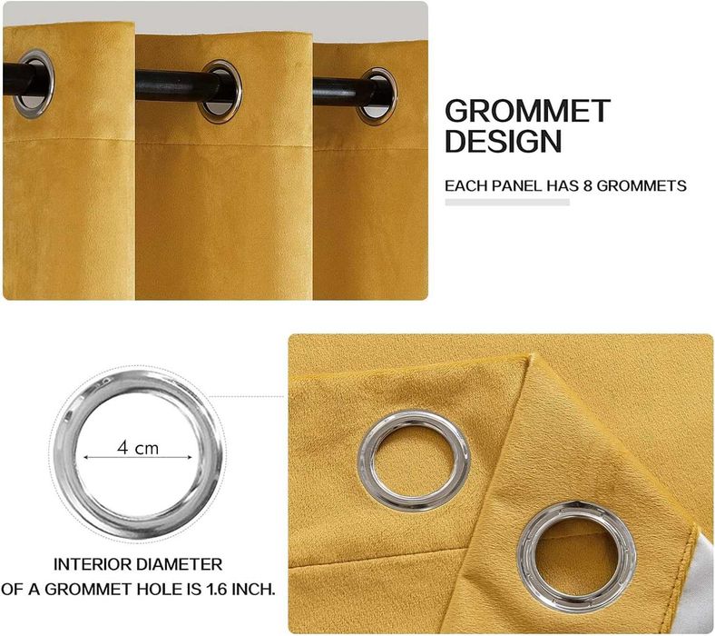 Nowa zasłona / kotara / zasłony /aksamit/MIULEE /140x145cm 2szt !1935!