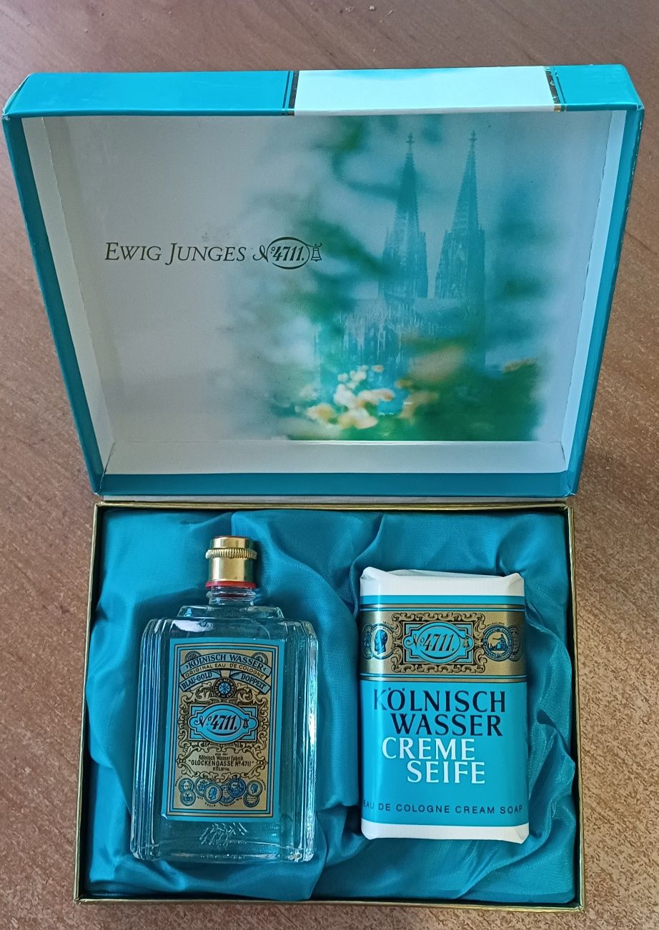 Вінтажний набір одеколон мило Echt Kölnisch Wasser