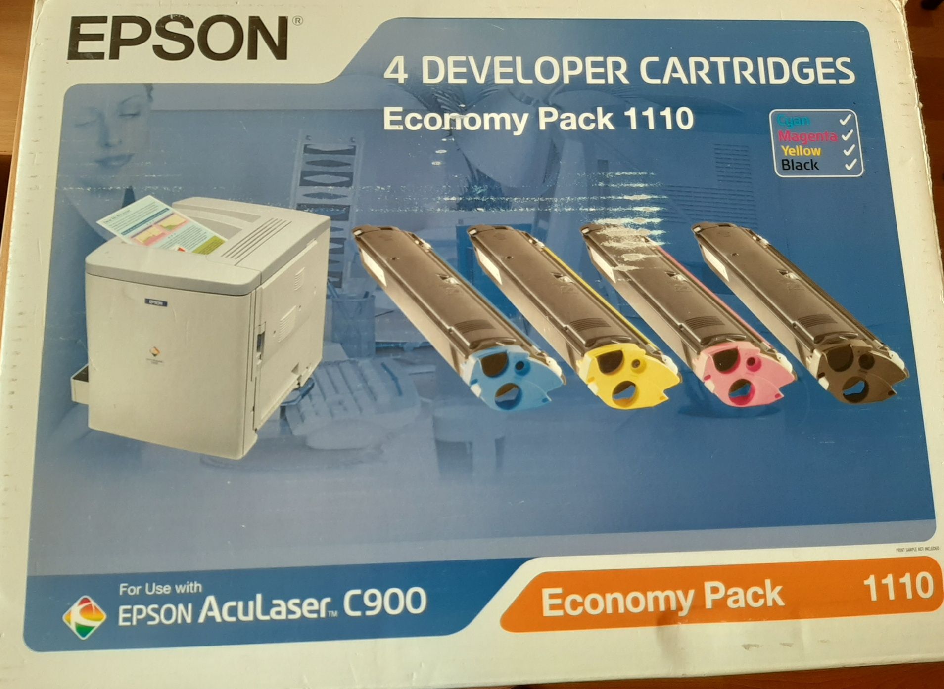Набір Картриджів з 3 шт Epson aculaser c900/1900 оригинал black