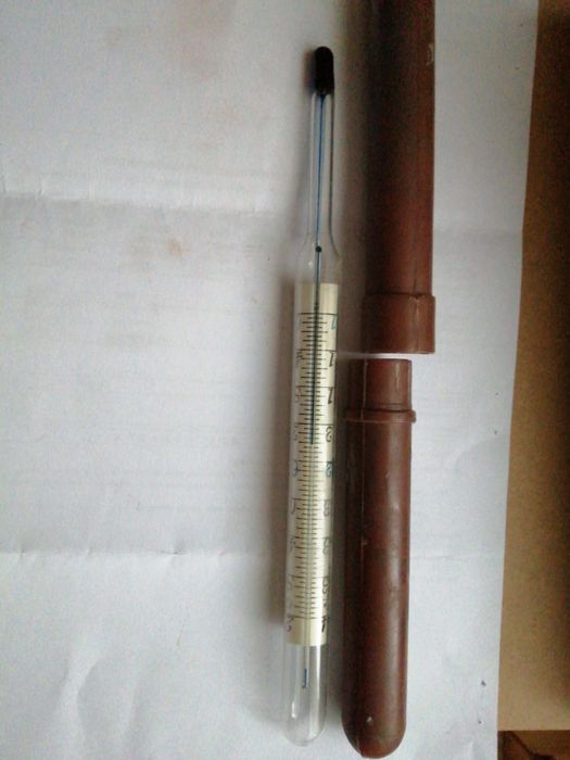 Termometr spirytusowy laboratoryjny z PRL