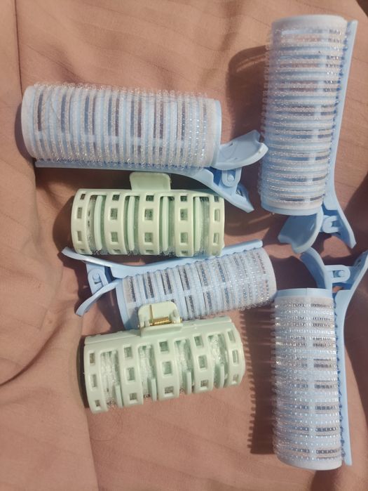 Wałki klipsy do włosów z zapieciami