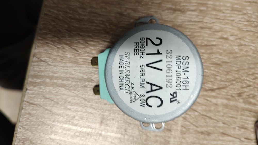 Oryg. silnik 21V AC do mikrofalówki Samsung