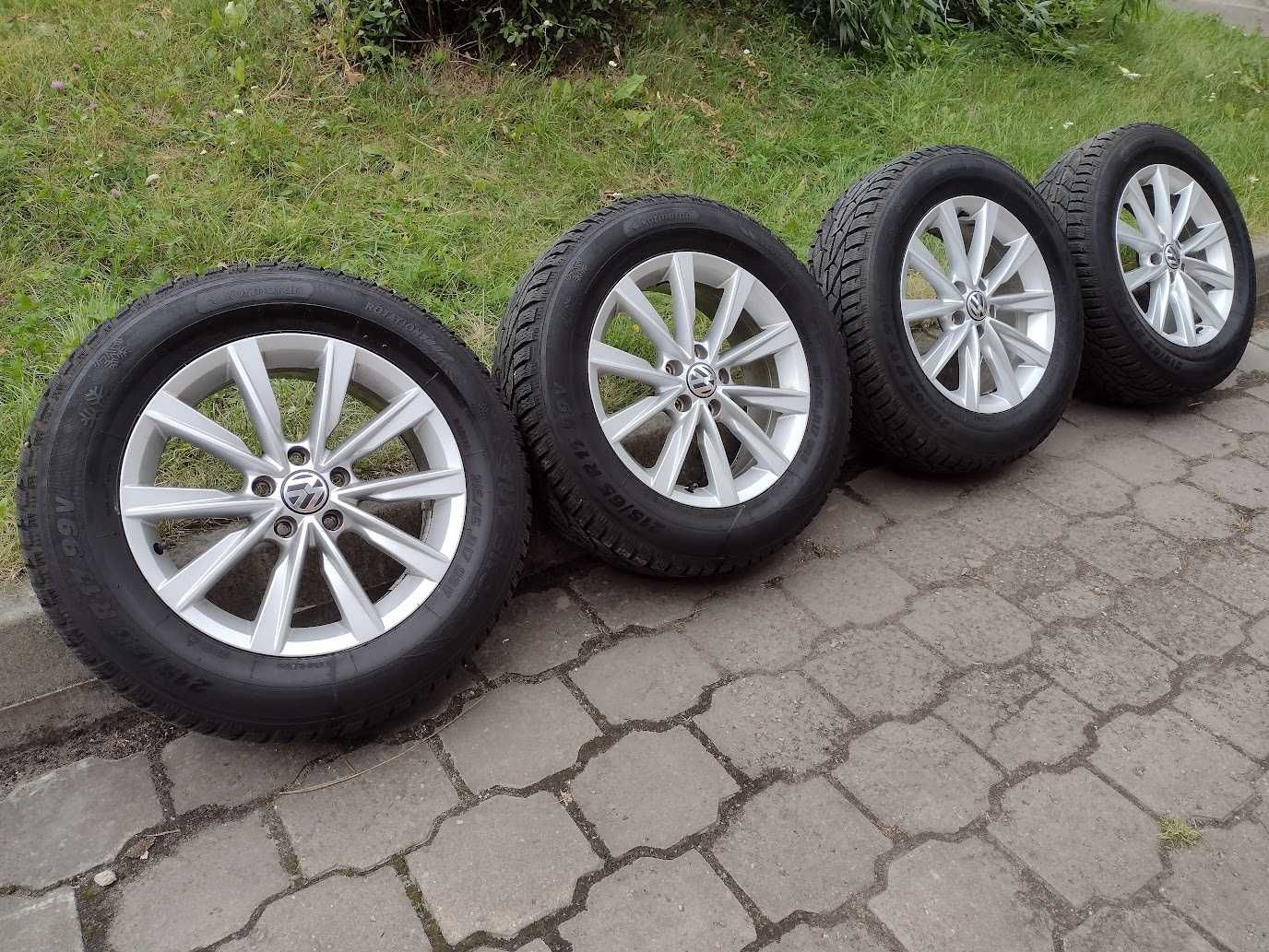 Koła zimowe VW TIGUAN passat caddy inne 5x112 17" opony zimowe 215x65