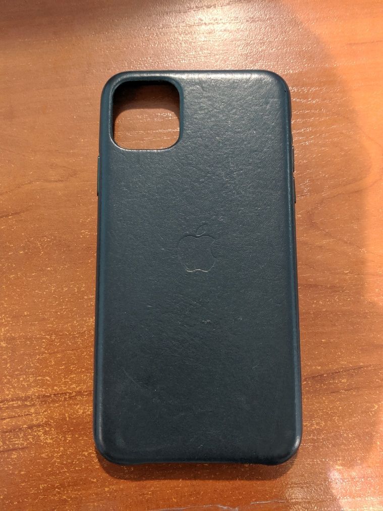 Кожаный чехол leather case на iPhone 11 pro max