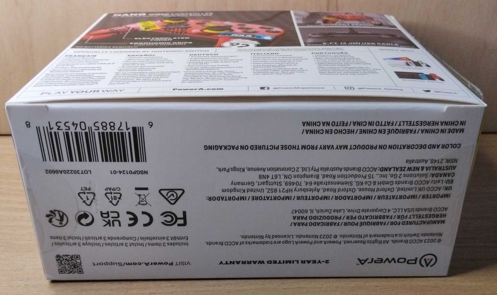Pad przewodowy PowerA NANO Mario Kart - Nintendo Switch/OLED.