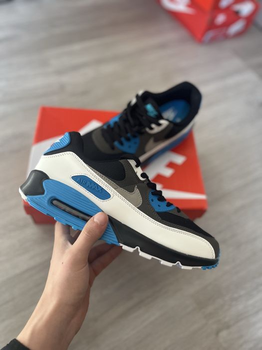 Buty Nike Air Max 90 granatowo-biało-niebieskie, nowe, rozm. 44 28cm