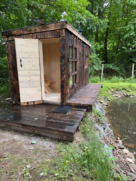 Domek sauna kominek las - tylko dla dorosłych