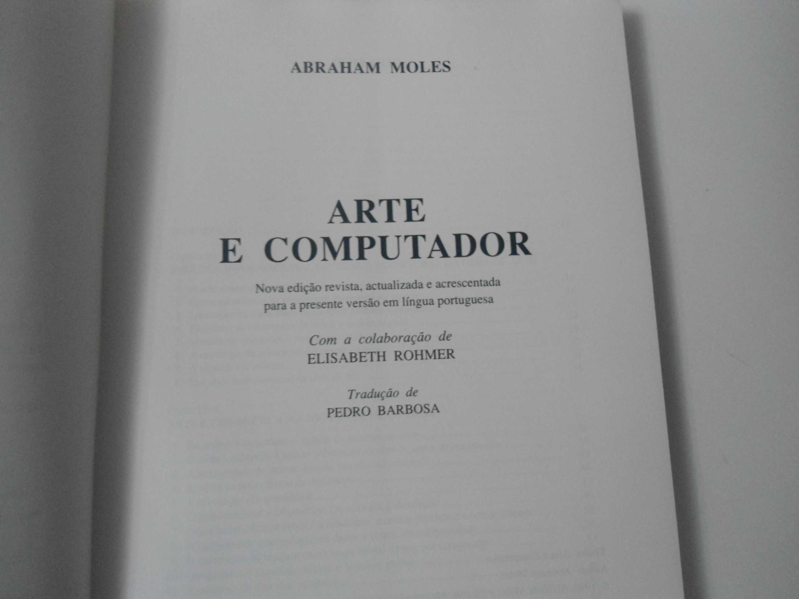 Arte e Computador por Abraham Moles (1990)