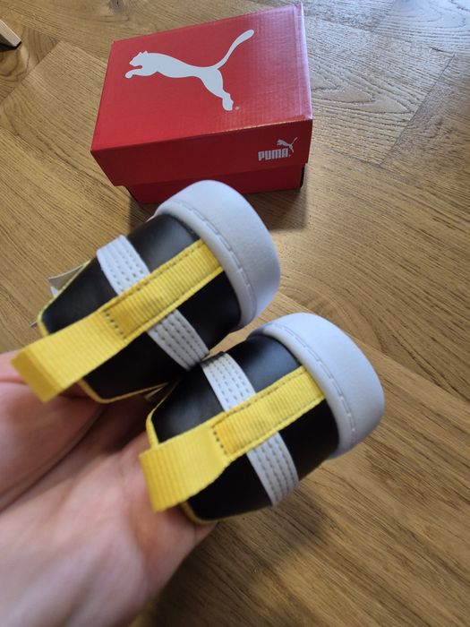 Buty sportowe Puma Courtflex v2 V Inf czarne, 25, nowe, sneakersy