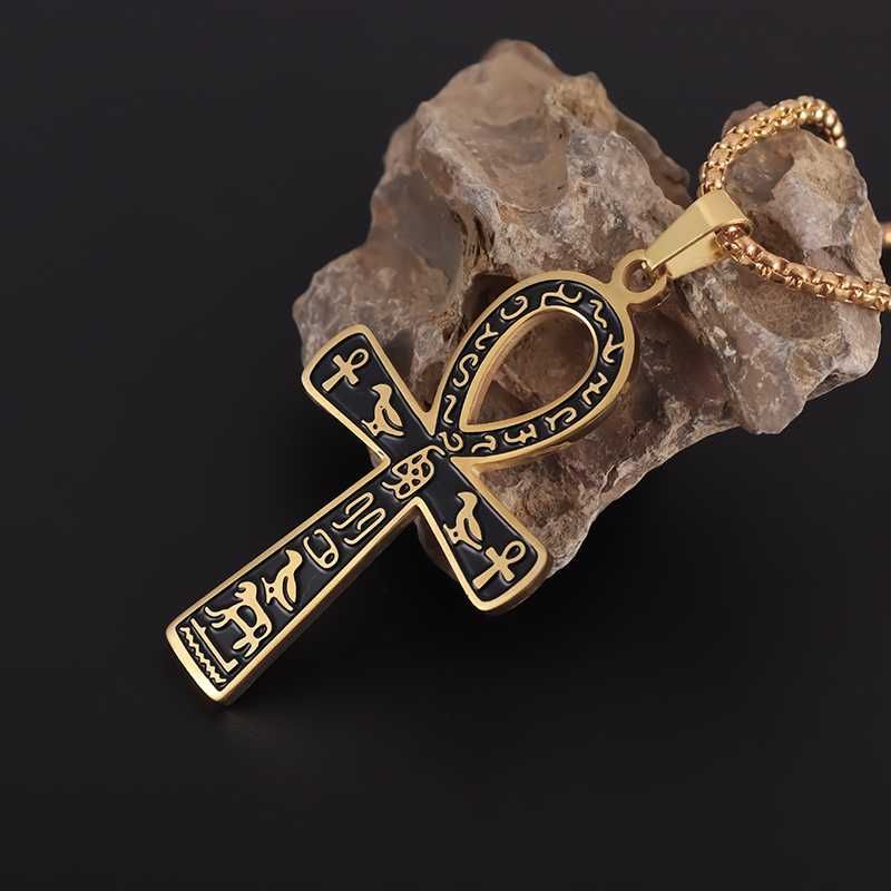 Ankh cruz pingente colar