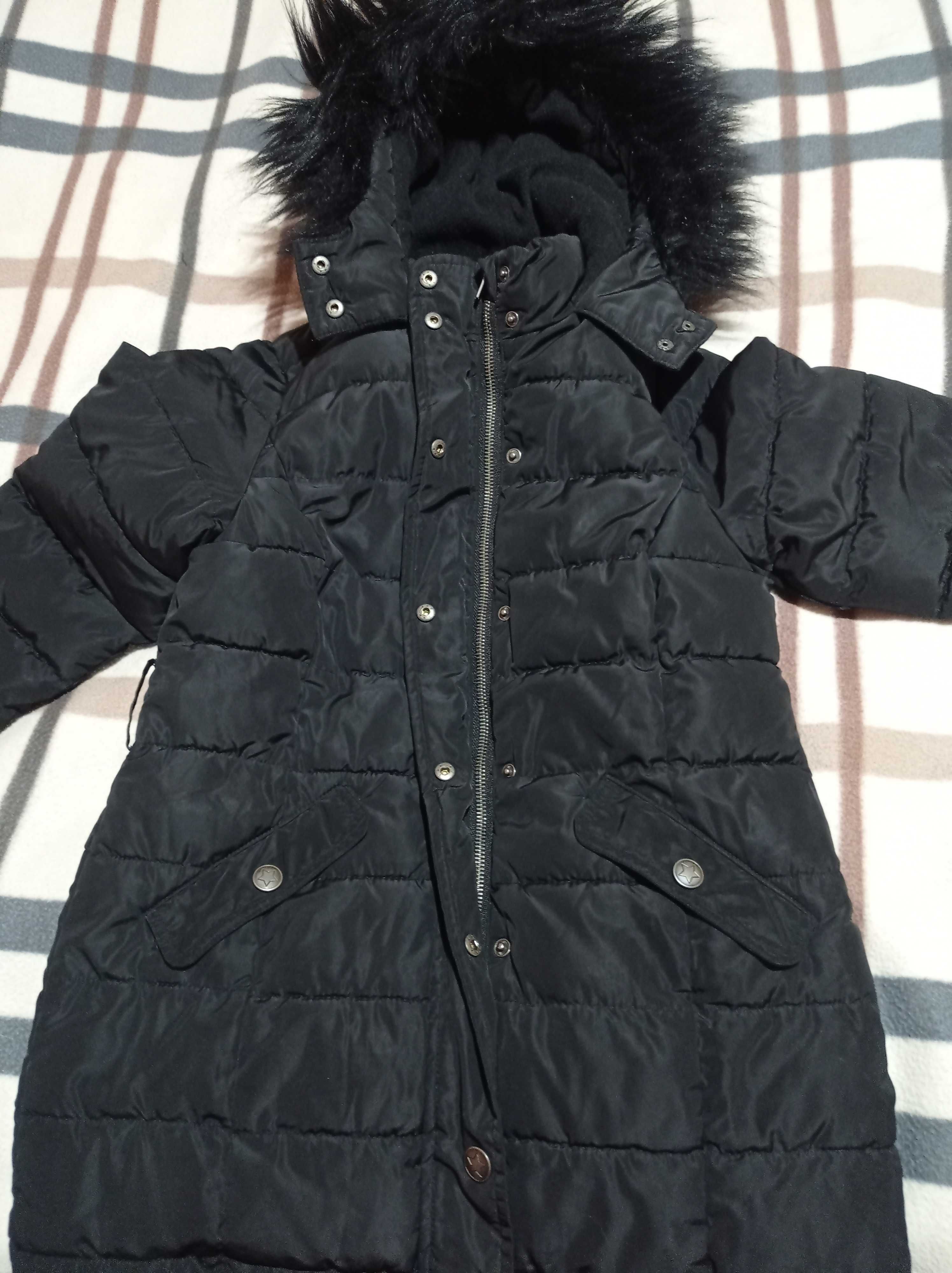 Куртка- пальто зимове 140 для дівчинки