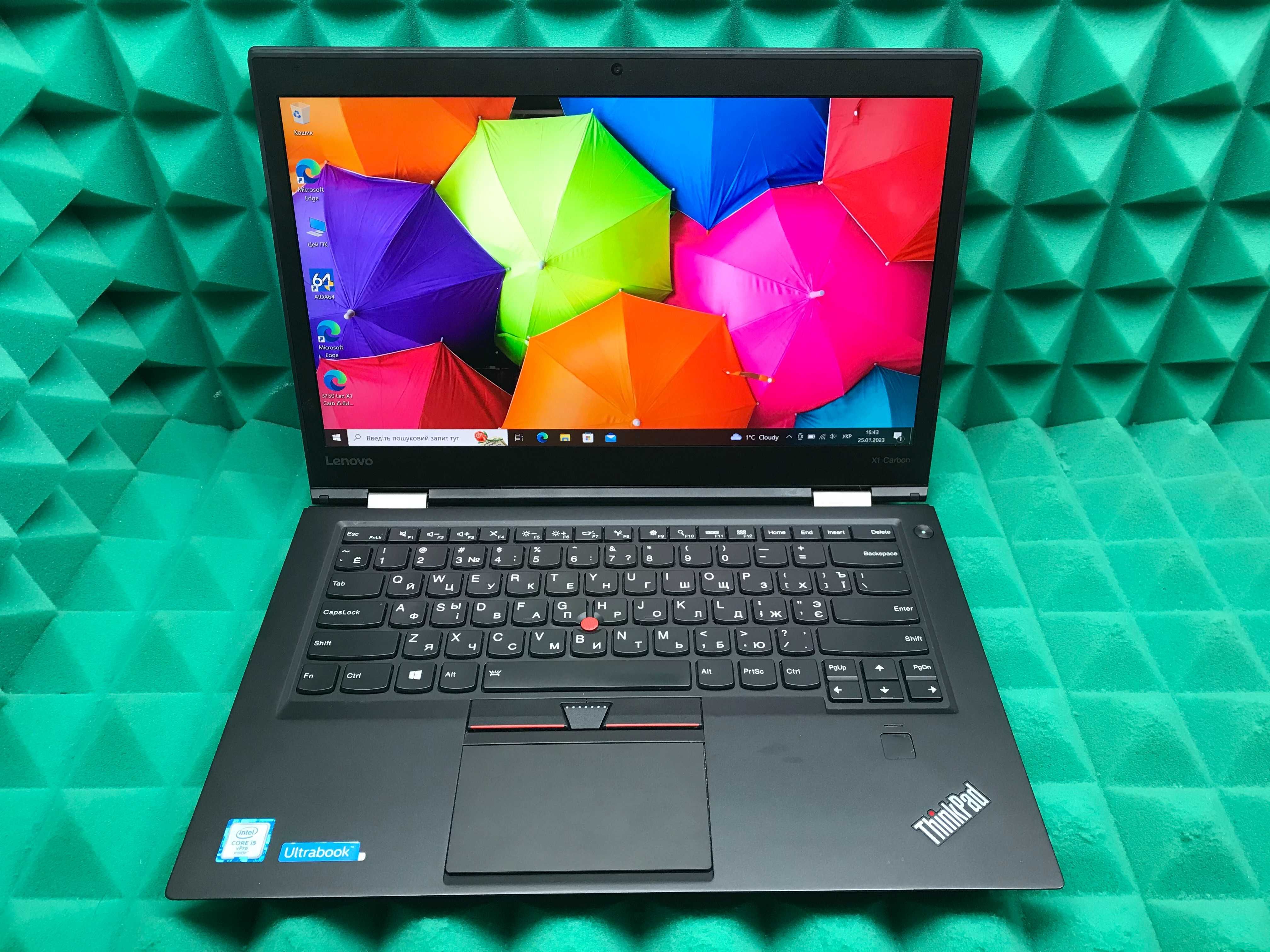 №3150 Ноутбук Lenovo ThinkPad X1 Carbon 4th FHD/i5-6300U/8Gb/SSD256Gb