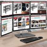 Stojak Duronic DM756 na 6 monitorów 15 - 24 ", VESA 75 - 100
