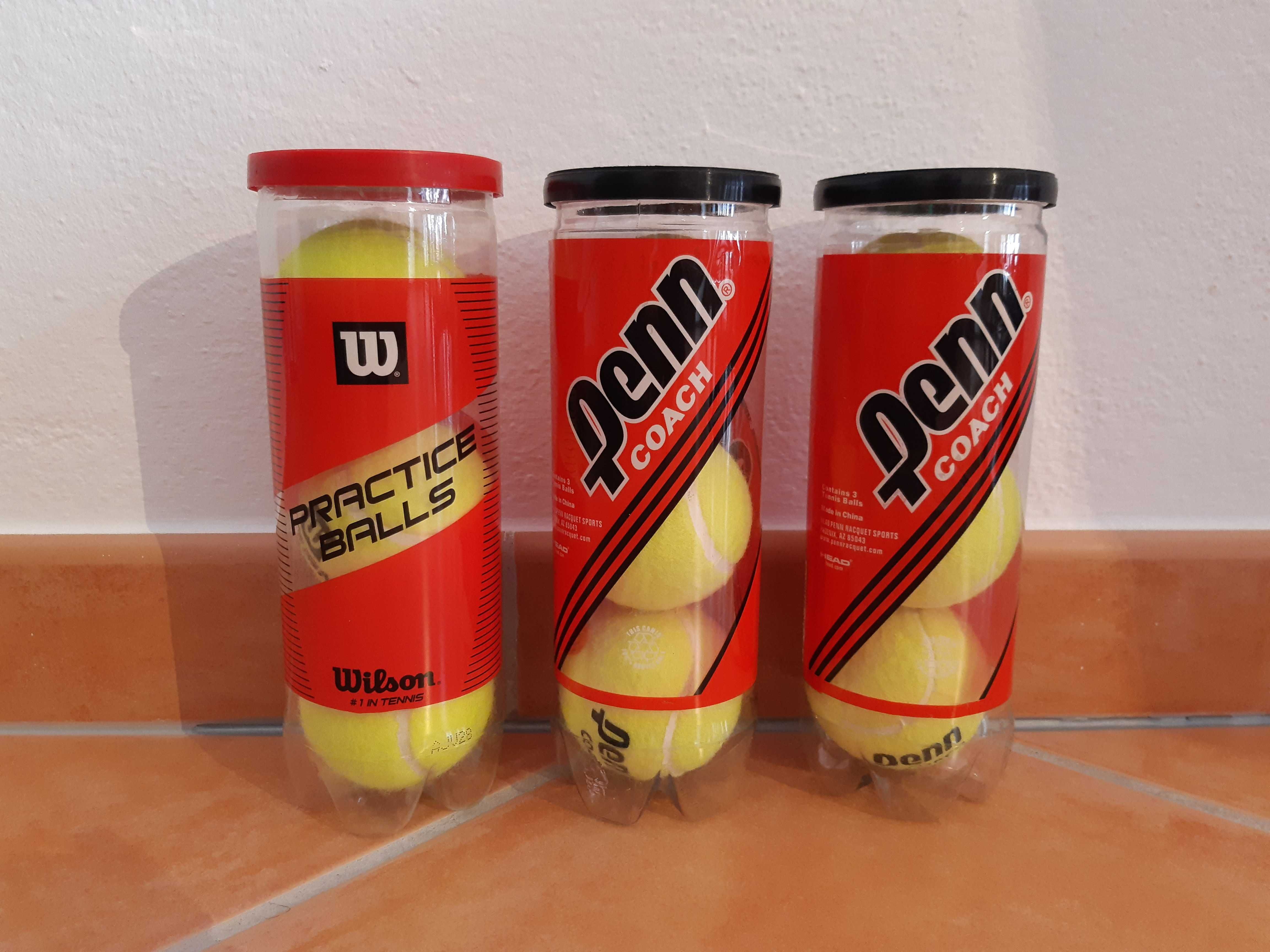 Bolas de Tênis - Latas com 3 bolas - Wilson e Penn