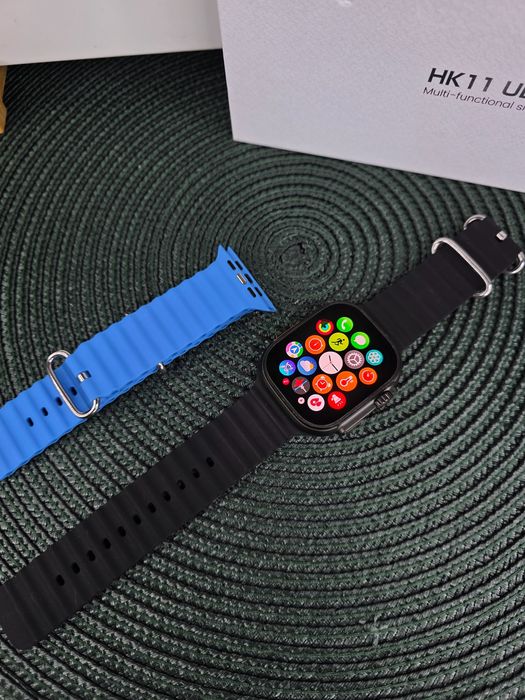 Smartwatch męski HK Ultra3 , AMOLED 2,12” • 2 paski • NOWY