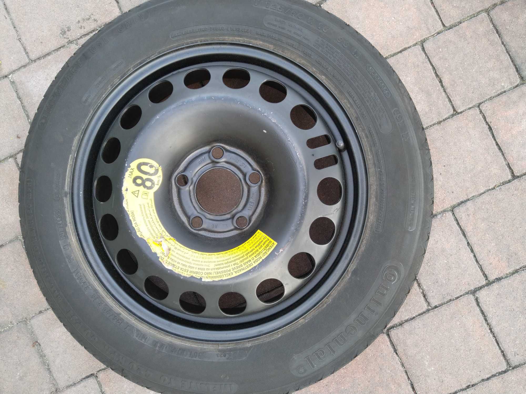 Koło dojazdowe sprzedam nieużywane 125/90 R16