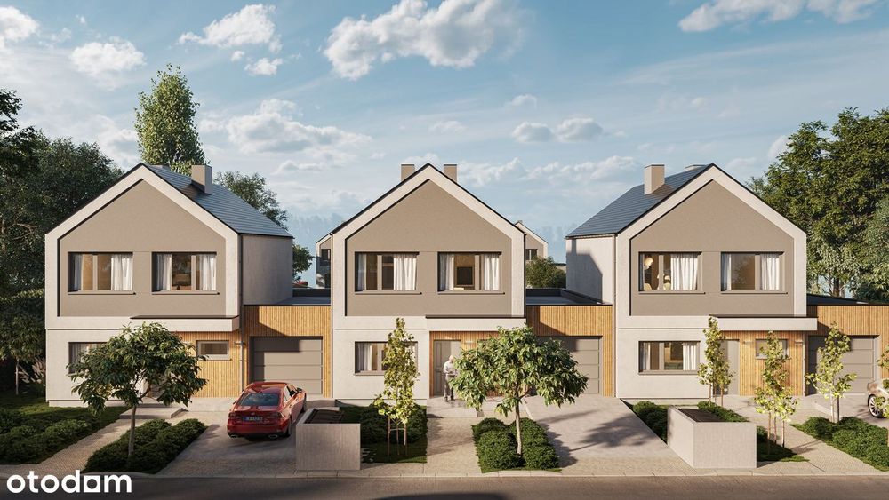 dom szeregowy premium, garaż na 2 auta, duży ogród