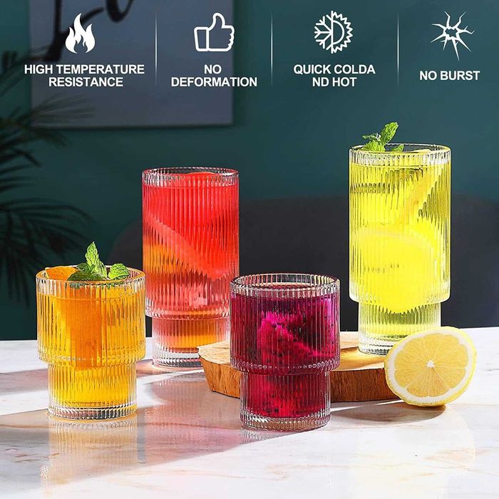 Nowy zestaw 6 szklanek / szklaneczki / literatki / 200ML / MUJUZE !