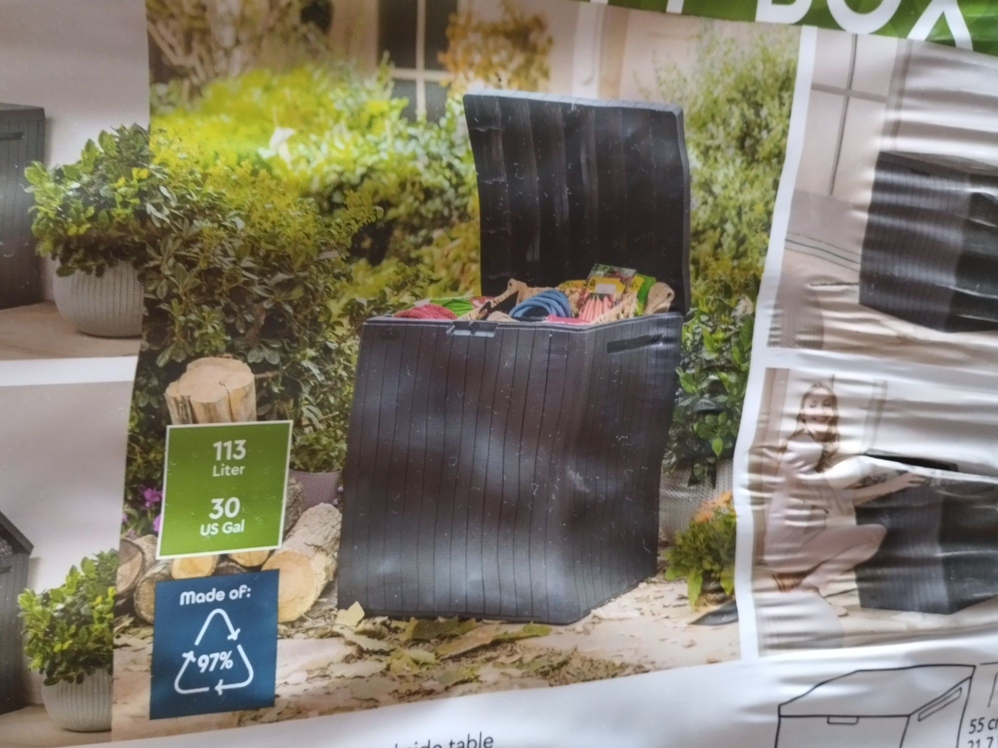Skrzynia ogrodowa. Schowek na balkon / taras. Keter City Box