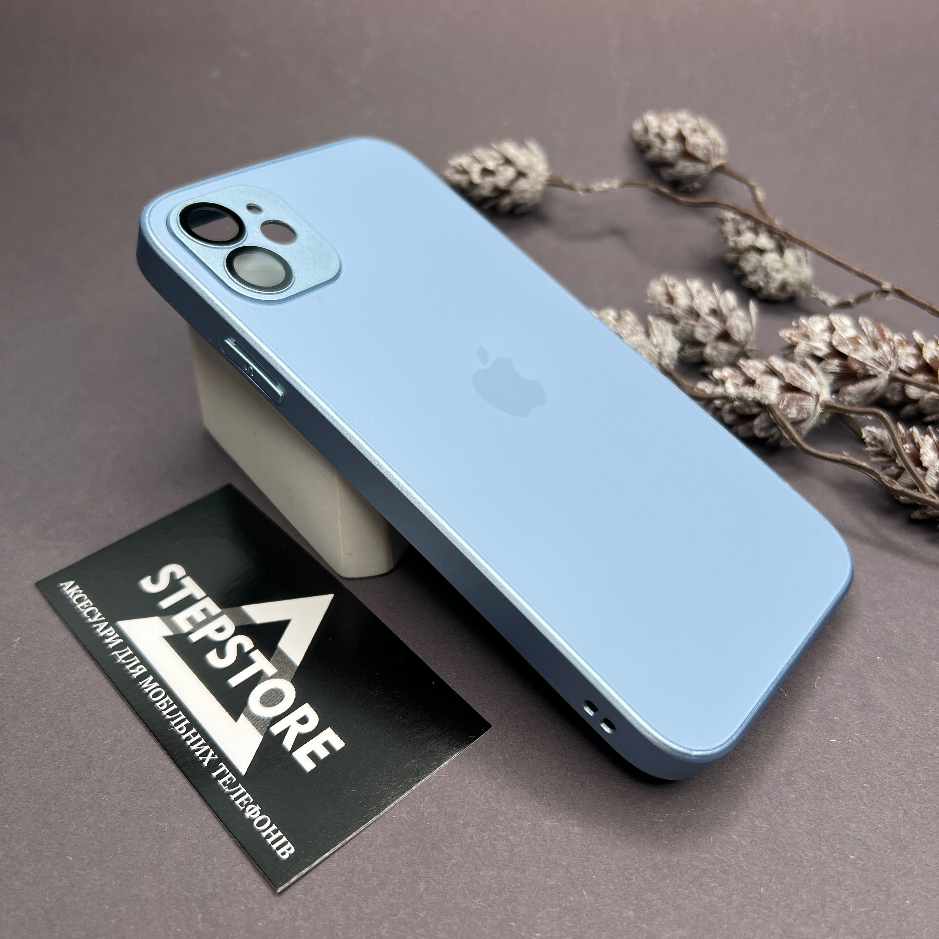 Чехол Glass Case для Iphone 11 Matte матовый стеклянный с линзами