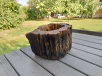 Doniczka drewniana HANDMADE.