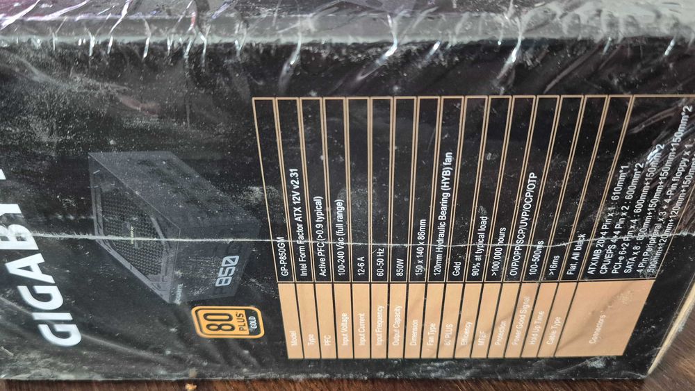 Zasilacz Gigabyte P850GM 850W 80 Plus Gold