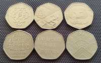 Колекція ювілейних монет 50 пенсів Великобританії