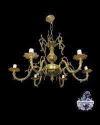 Антикварная бронзовая люстра винтажная лампа антикварный светильник