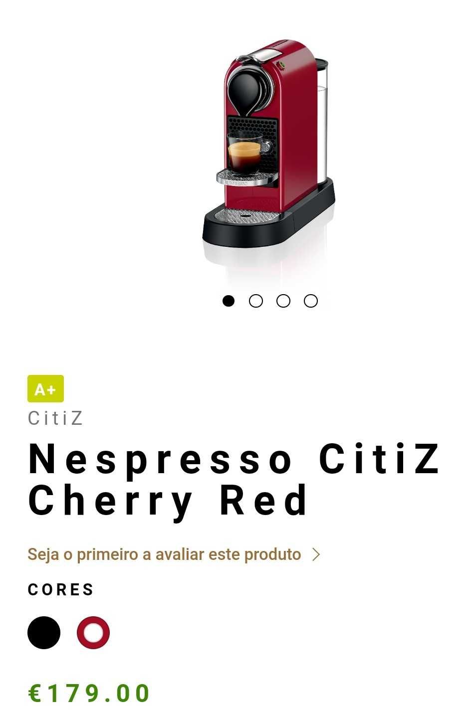 Máquina de café Nespresso Citiz Cherry Red