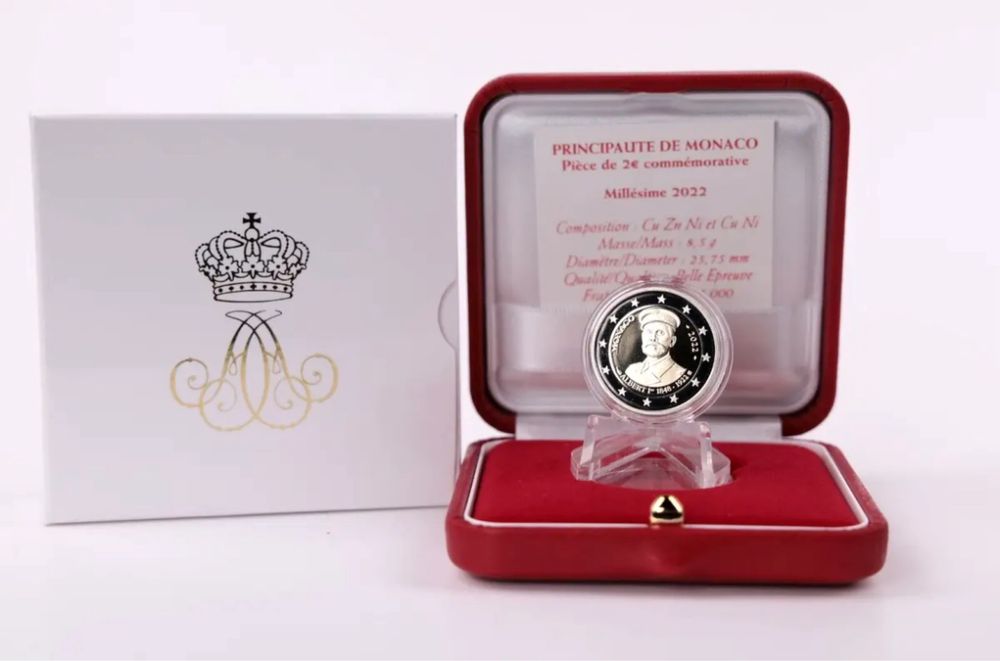 Moeda Monaco 2022 comemorativa
