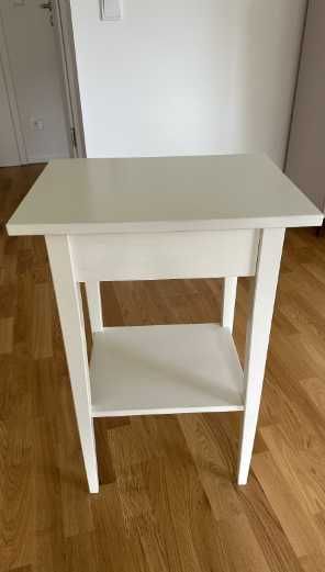 Ikea HEMNES stolik szafka nocny biała bejca drewno 46x35cm (transport)