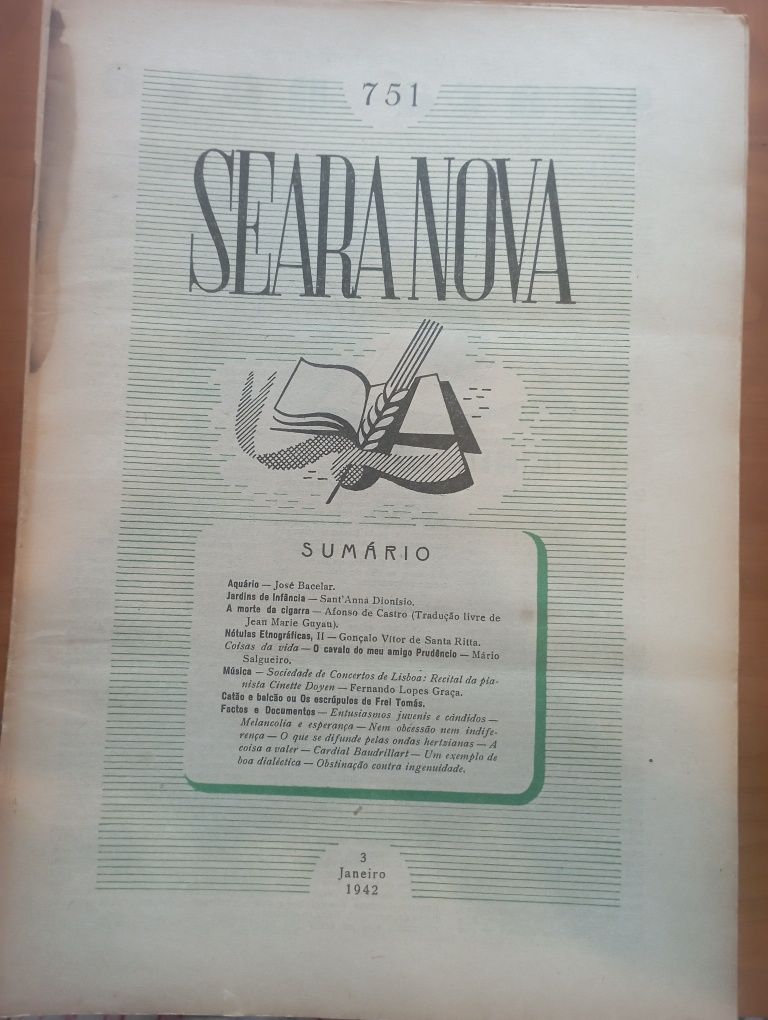 Revistas Seara Nova 1942