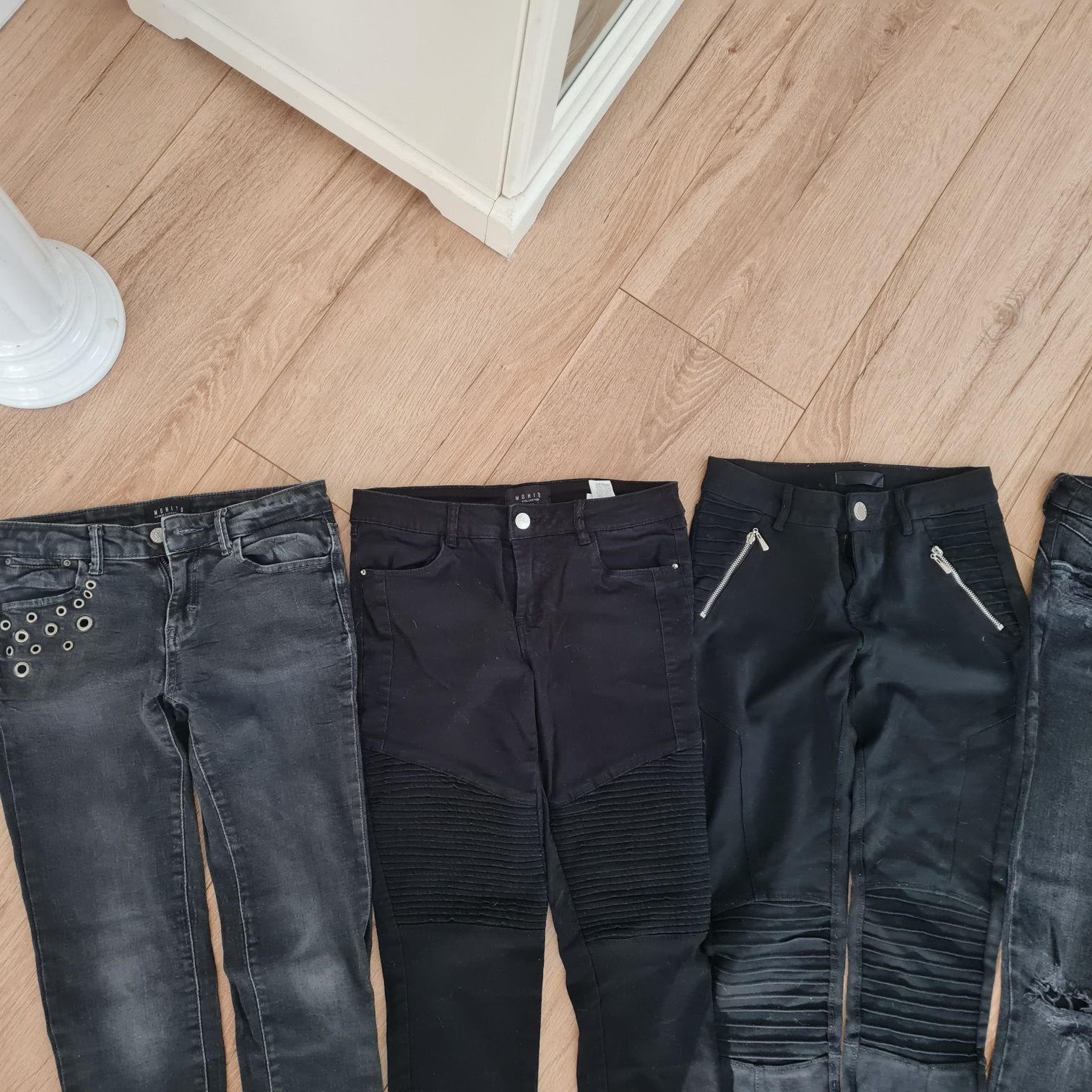 Mega paka spodni zara rock emo gotyk xs