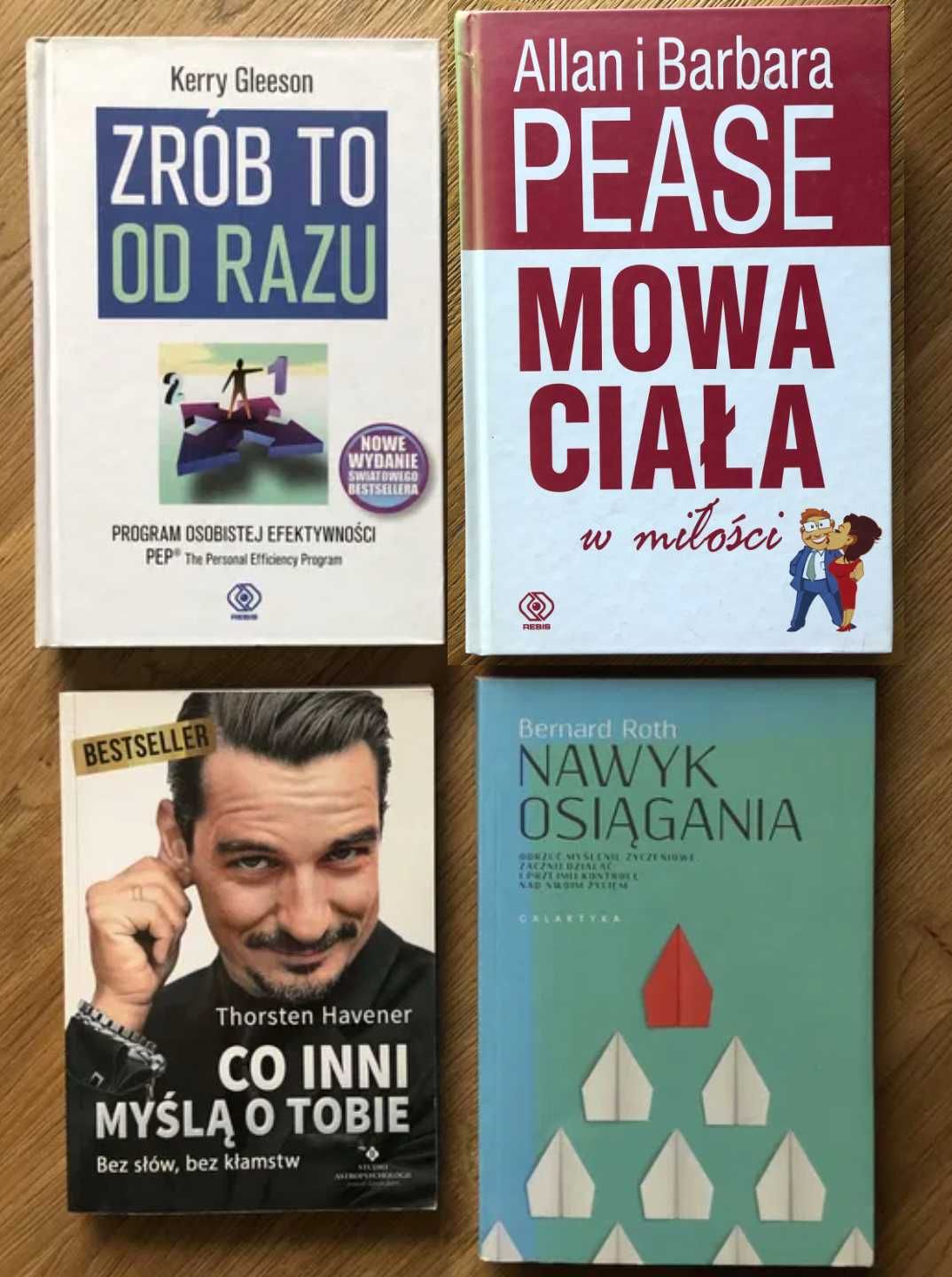 Książki „Mowa Ciała”-”Zrób to od razu”-„Co inni myślą o Tobie