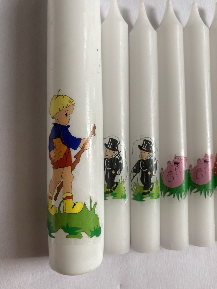 Świeczki urodzinowe na tort.