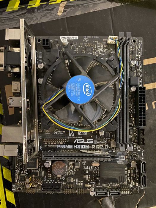 Материнська плата+ кулер+процесор+оперативка