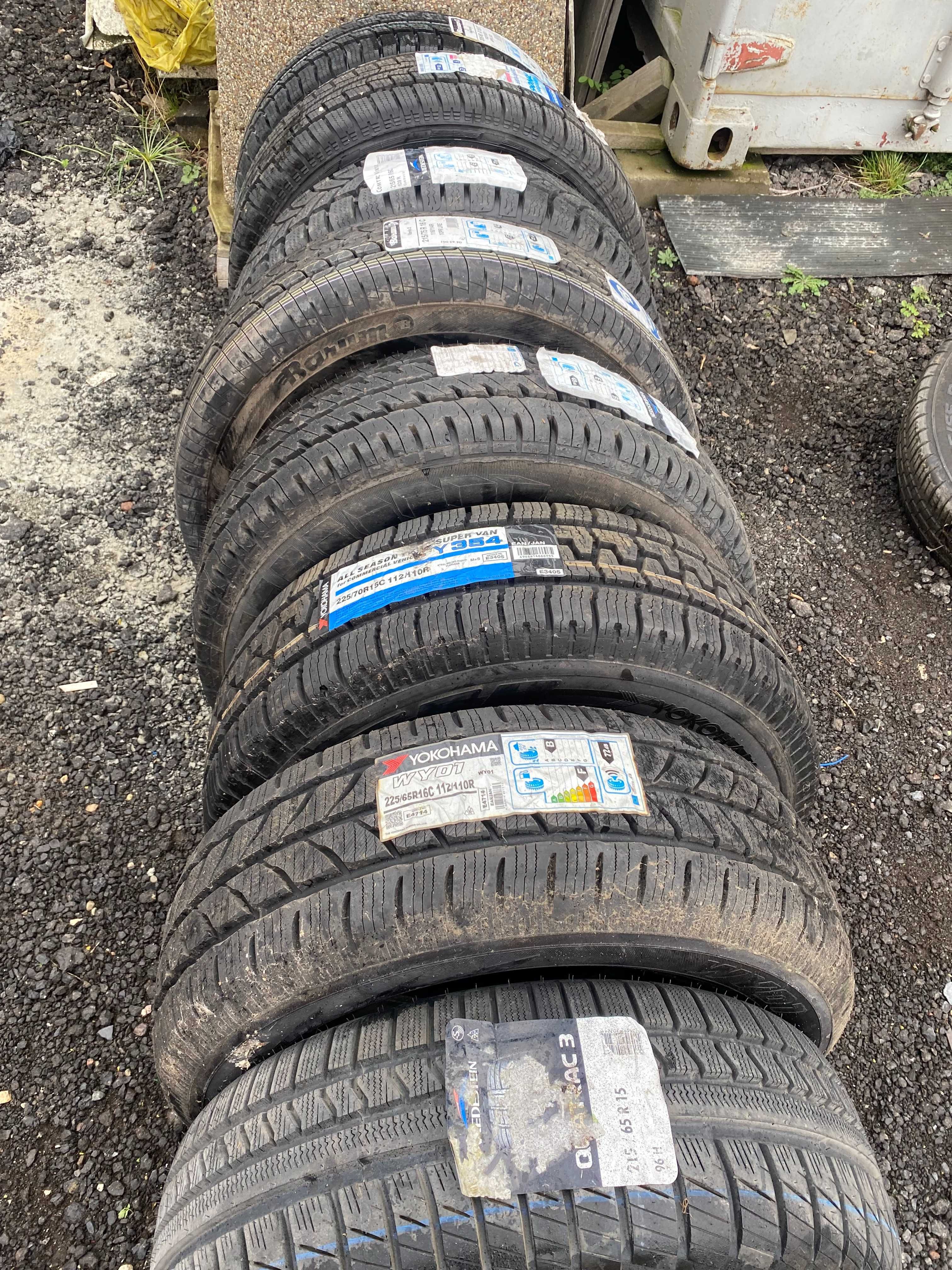 11 nowych opon Barum , Vredestein, Hankook, Yokohama Zima , lato, bus