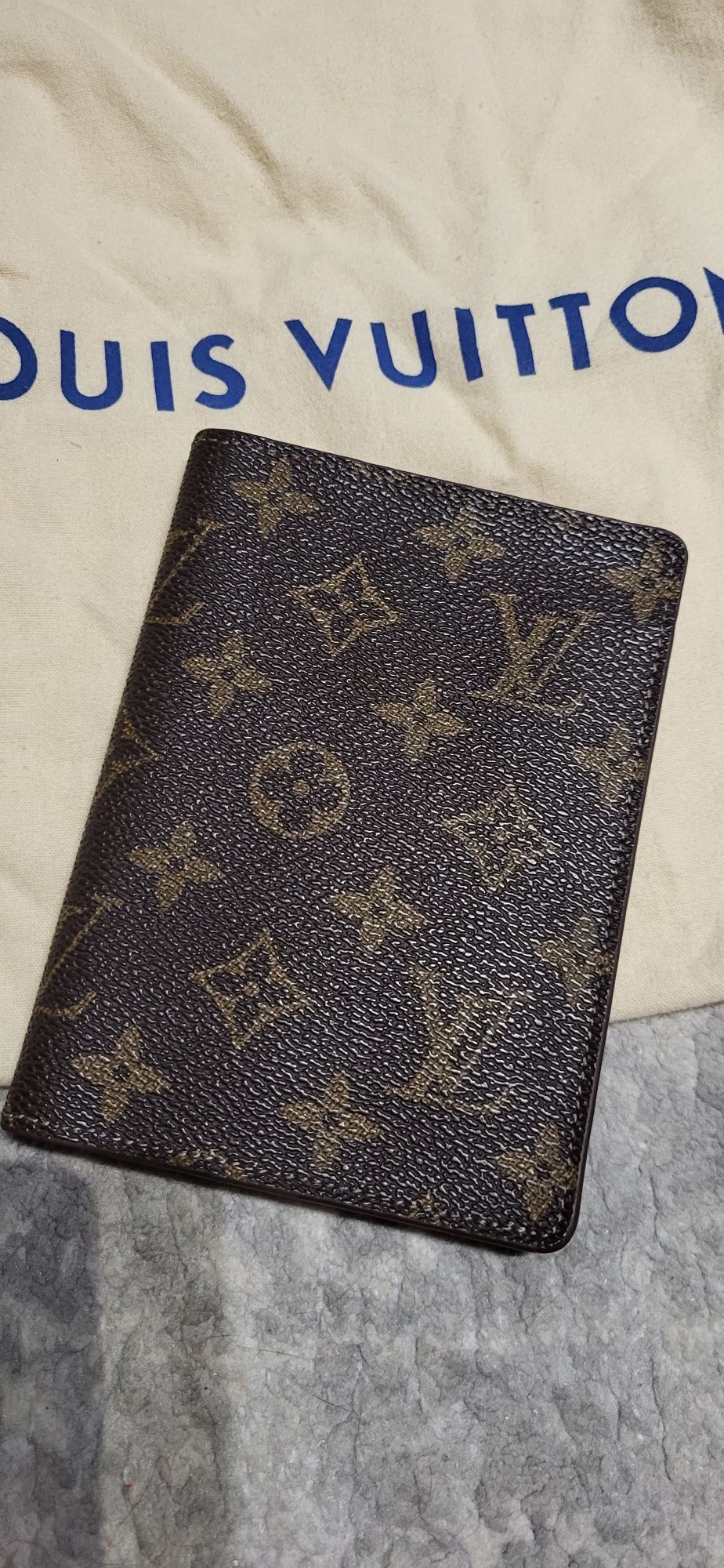 Nowy, męski, skórzany portfel Louis Vuitton