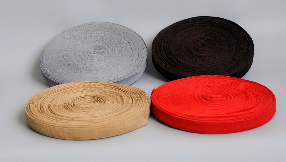 Тесьма белорусская трикотажная 18 мм, трикотажка, окантовочная лента